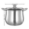 304 Stainless Steel Tall Soup Pot Anti Overflow Design Large Capacity Cooking Pot Home Commercial Use Multi Purpose Cookware Induction Ready Durable