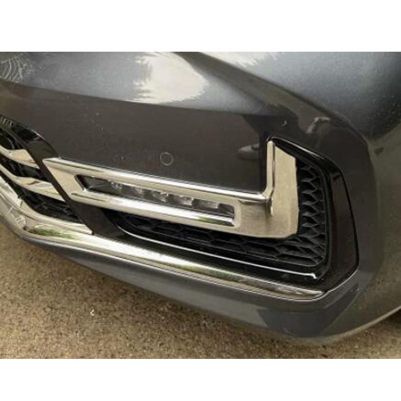 For Honda Odyssey 2024 Front Fog Light Lamp Covers Trim Frame ABS Exterior Accessories Decoration Stickers Parts 2Pcs