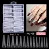 Eagle'S Talon 120/140 Pcs Short Curved Stiletto False Nail Tips Clear Soft Fake Nails Extensions For Diy Nail Salon Manicure
