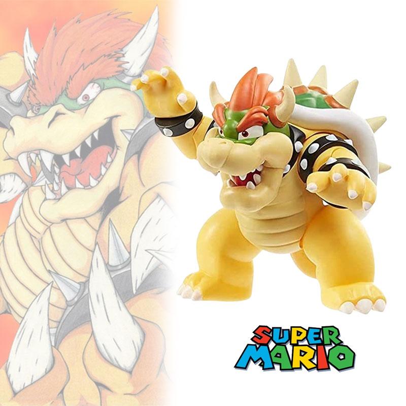 10cm Height Super Mario Bowser Figure Cartoon Handmade Pvc Collectible