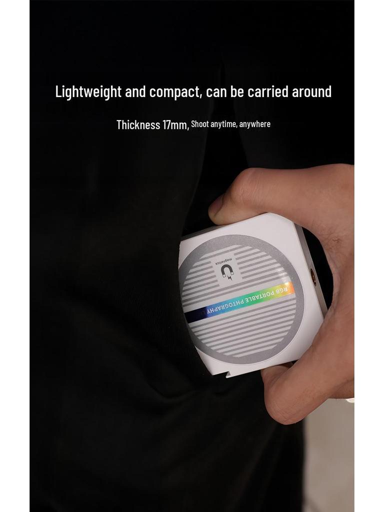 N19 Компактный трехцветный магнитный карманный заполняющий свет