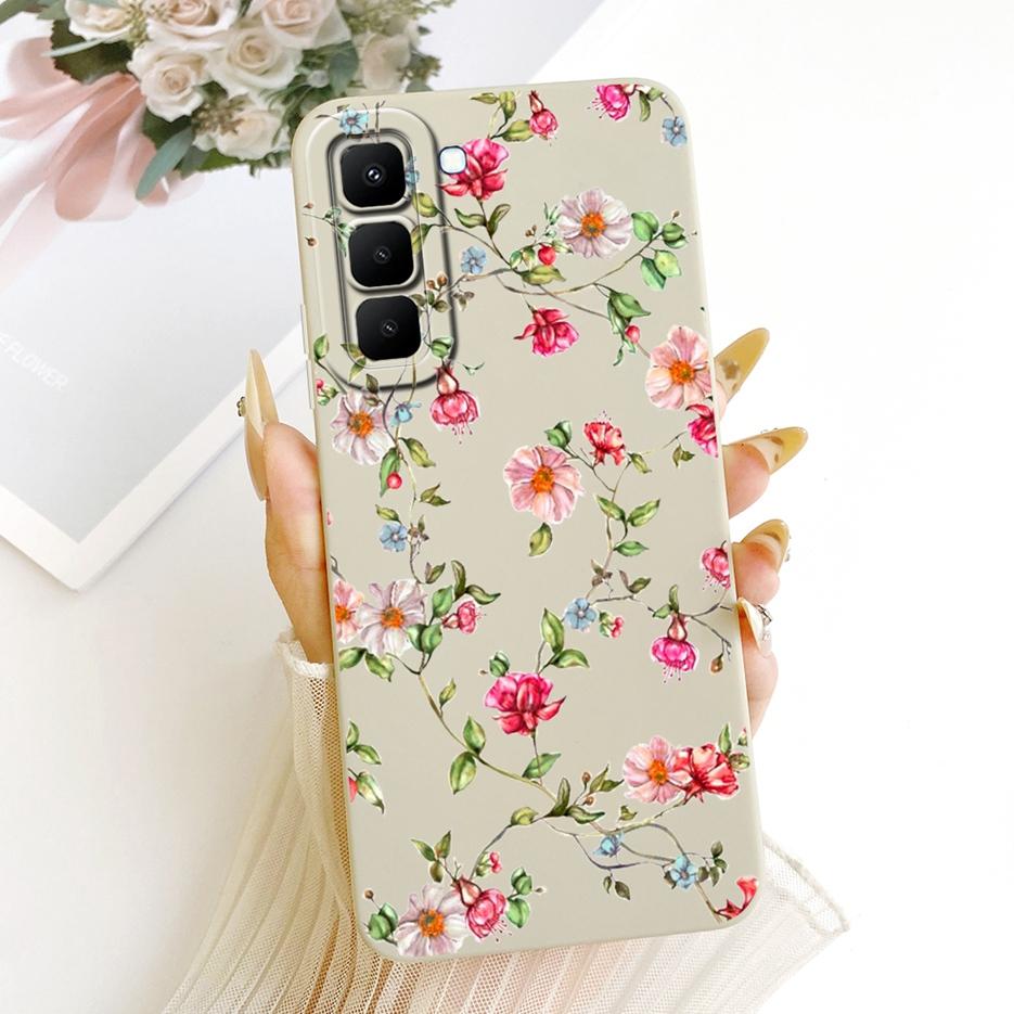 Чехол для Infinix Hot 70 5G X6895 X6895B Красивая Девушка Подсолнухи Рисованный Чехол Мягкий ТПУ Чехол для Телефона Для Infinix Hot 70 Hot70 Fundas