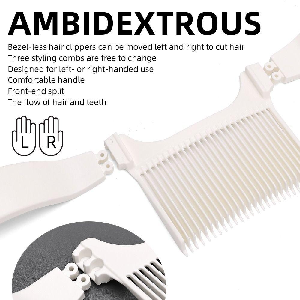 Men Styling Tool Barber Fade Combs Clipper Gradienter Design Hair Cutting Fade Comb Ergonomic Flat Top Hair Combs