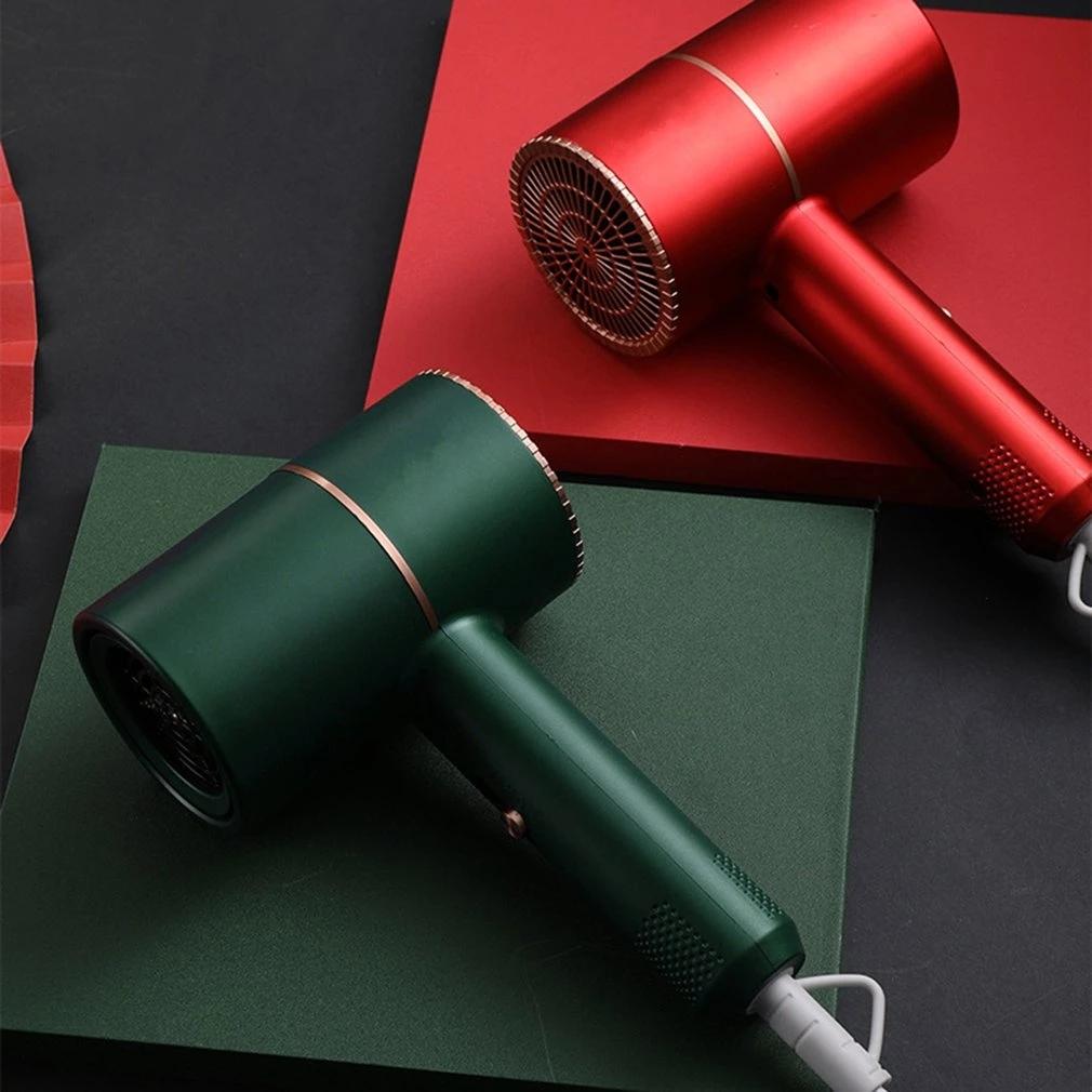 Портативный фен, сильный ветер, молоток, салонная сушилка для волос, отрицательный ионный молоток, домашний электрический синий светильник, фен