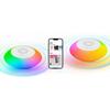 Floating Pool Speaker with Colorful Lights BT Speaker IPX7 Waterproof Hot Tub Speaker Wireless Speaker for Pool Spa and Outdoor