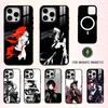 COOL B-BSD A-Акутагава Чехол для телефона для iPhone 17, 16, 15, 14, 13, 12, 11 Plus, Pro Max Магнитный для Magsafe Беспроводная зарядка