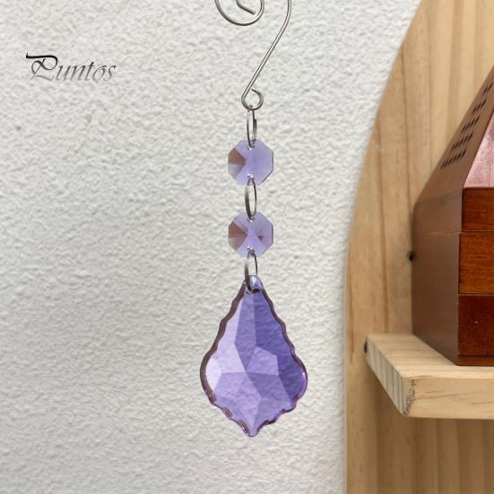 Подвеска «Ловец Солнца» Красочный дизайн в виде кленового листа Искусственный кристалл Красивое украшение Создает атмосферу Ловец света на окно