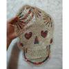 Lace Sequin Halloween Skull Patch Halloween Decorative Embroidery Clothing Patch Colorful Skull Sequin Patch ClothingAccessories