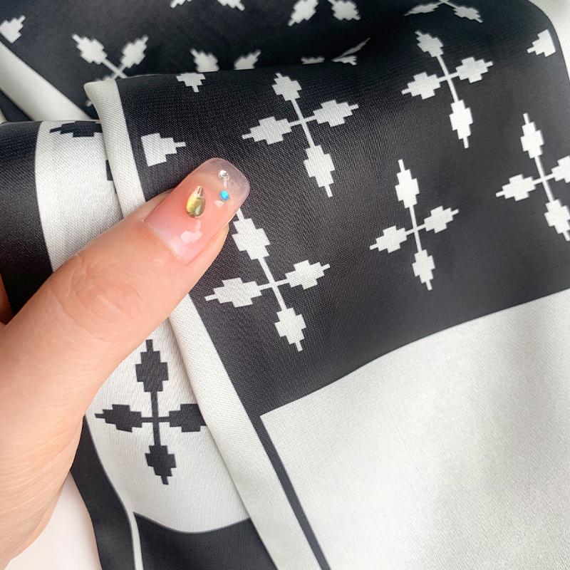 Длинный маленький шелковый шарф, высококачественная сумка для шарфа, универсальная подходящая к рубашке, шарф