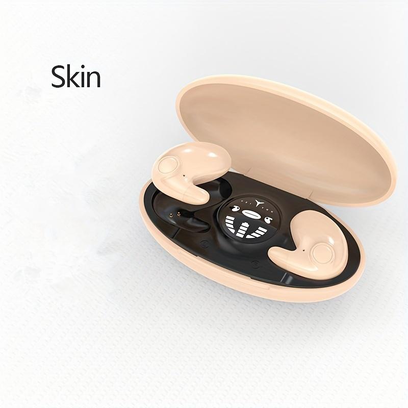 Беспроводные наушники для сна — ультратонкий дизайн, двойной микрофон с шумоподавлением, низкая задержка, внутриканальные спортивные наушники с сабвуфером, подходящие для игр