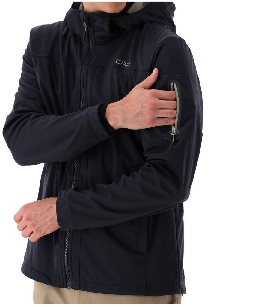 Куртка CMP Light Softshell Jacket с отстегивающимся капюшоном (39A5027) Softshelljacket Man Zip Hood (39a5027-03ut) antracite-acido