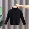 Baby Girls High Neck Baby Sweaters Autumn Winter Kids Boys Girls Long Sleeve Pure Color Knit Sweater Baby Pullover Sweaters