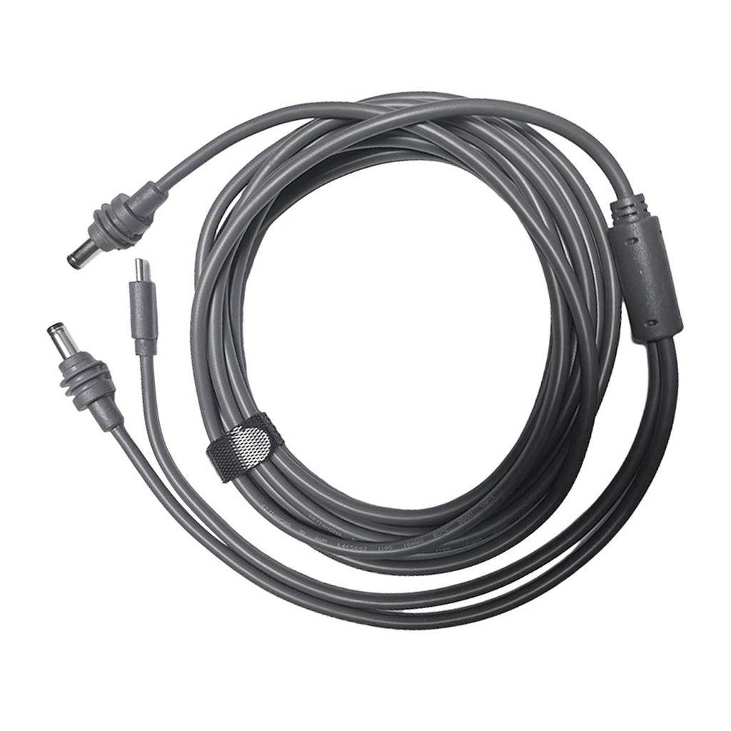10FT 18AWG Cable Type C and DC Plug To DC Multipurpose Water Proof Cord for Mini Dish Antenna 65W+ P
