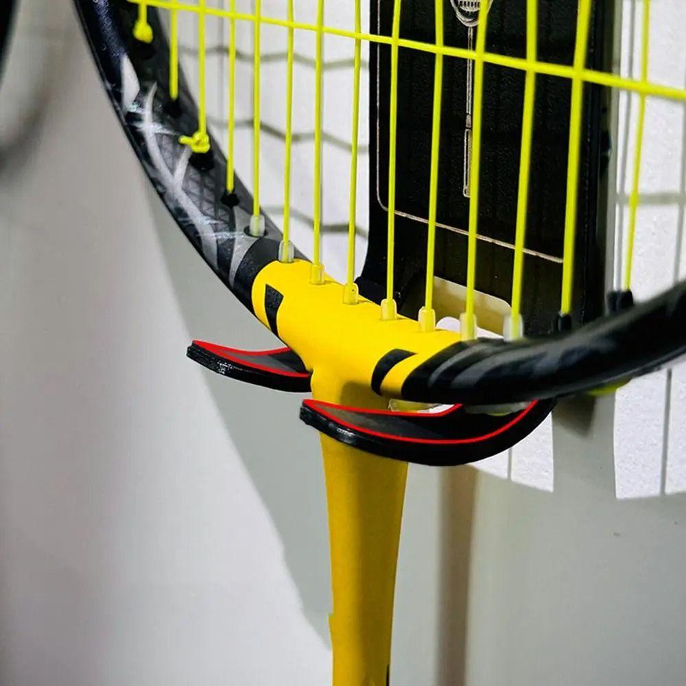 Настенный держатель для бадминтонных ракеток Самоклеящийся настенный крючок для ракеток Новая настенная стойка для теннисных ракеток