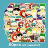 50 South Park Graffiti Stickers | Cartoon Animation DIY for Skateboards, Water Bottles, Luggage