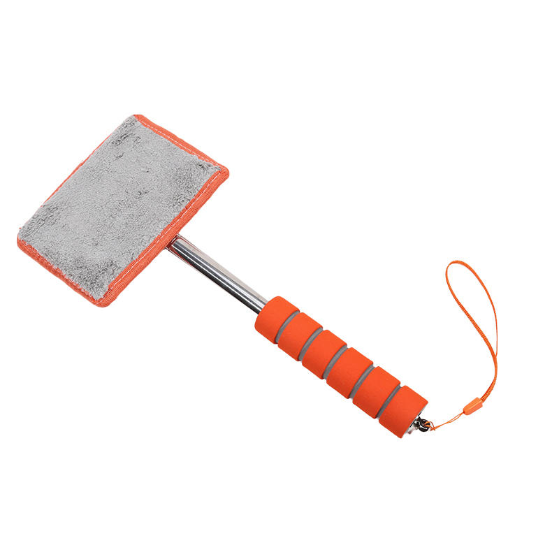 Car Cleaning Wash Brush Front Windshield Cleaning Defogging Brush Dust Mirror Glass Wipe Telescopic Long Handle Household Glass Clean Remover Tool