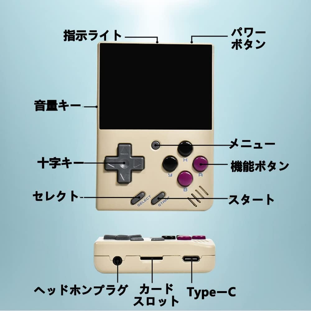 Портативная игровая консоль Miyoo mini Plus, совместимая с различными симуляторами, система Linux, дюймовый экран OCA, 64 ГБ, белый цвет, 3,5 дюйма