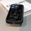 Ужасный Черный Череп Чехол Для Телефона Для iPhone 16 Pro Max 15 14 Plus 11 12 13 XS X XR Ударопрочный Силиконовый Мягкий Чехол
