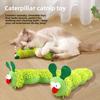 Caterpillar Mint Throw Pillow, Cat Toy, Self-entertainment and Boredom Relief Tool, Biting Resistant Interactive Cat Toy, Pet Supplies