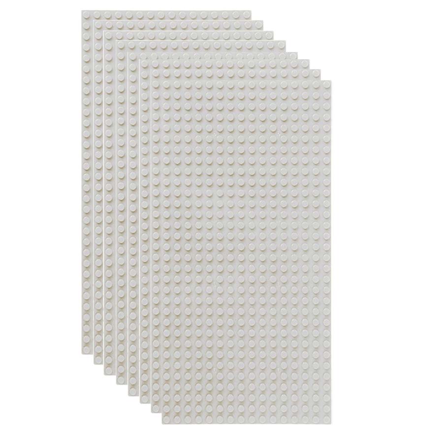 8 шт. 16x32 Точек Классические Базовые Пластины MOC DIY Пластиковые Кирпичи Основания Город Dimensions Строительные Блоки Фигурки Конструкторы