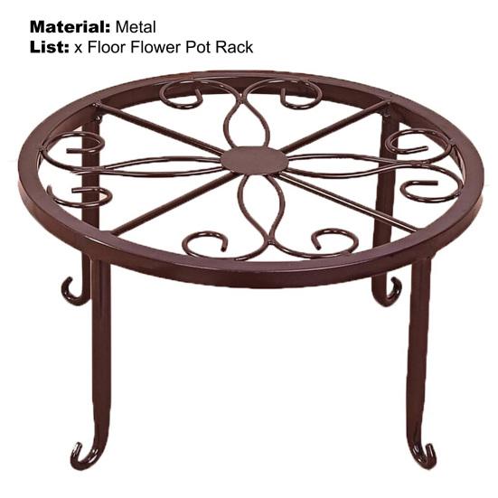 Полая круглая подставка для цветочного горшка, напольная подставка для цветочного горшка, полка для балкона, декор для помещения