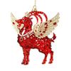 Acrylic Goat Pendant 2D Flat Animal Hanging Decoration  Holiday Party Decor