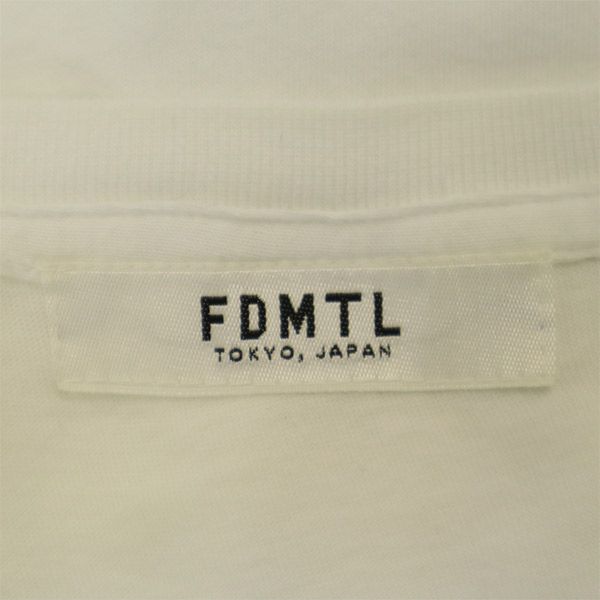 FDMTL вышивка Футболка с коротким рукавом белая Мужская Б/у