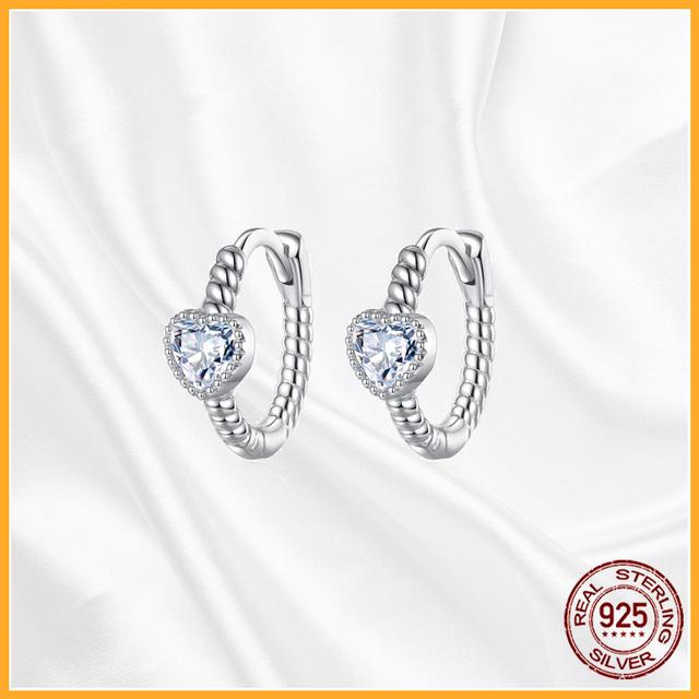 Аутентичные серьги-гвоздики из стерлингового серебра 925 пробы Plata De Ley, модные серьги-гвоздики для женщин, оригинальные сверкающие Pav Day, специальный подарок