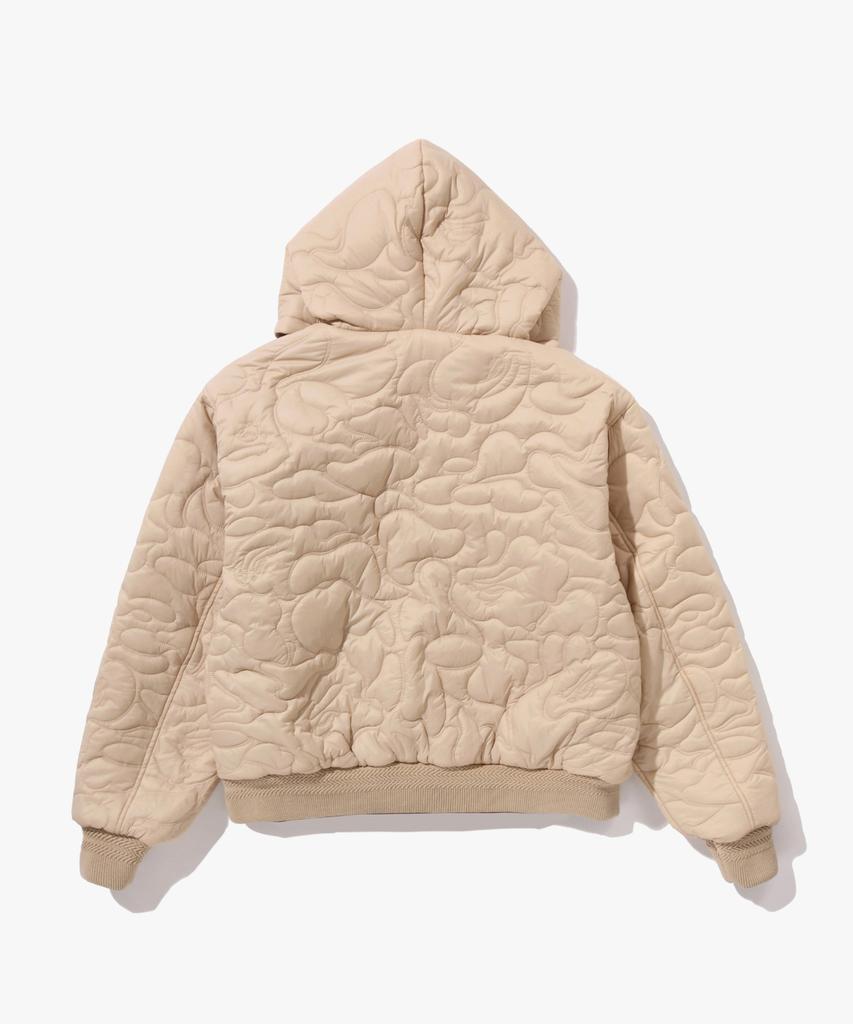 Bape Solid First Camo Reversible Shark Zip Heavy Jacket (M) Beige