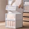 Wardrobe Storage Box Stackable Drawer Style Container Household Plastic Organizer Box Household Transparent Thick Storage Box