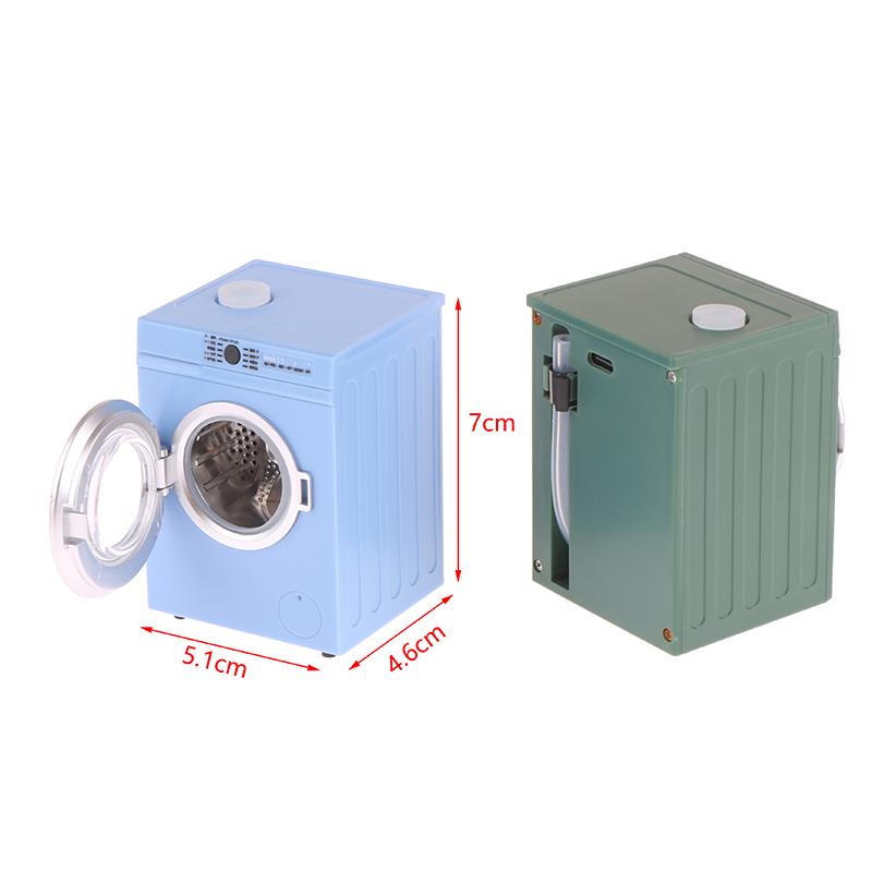 Миниатюрная стиральная машина для кукольного домика, модель стиральной машины для кукольного домика, декоративная игрушка