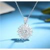 Подвеска Жемчужина Снежинка Европейский и Американский Супер Блеск Циркон Темперамент Универсальное Ожерелье Короткая Цепочка на Ключицу