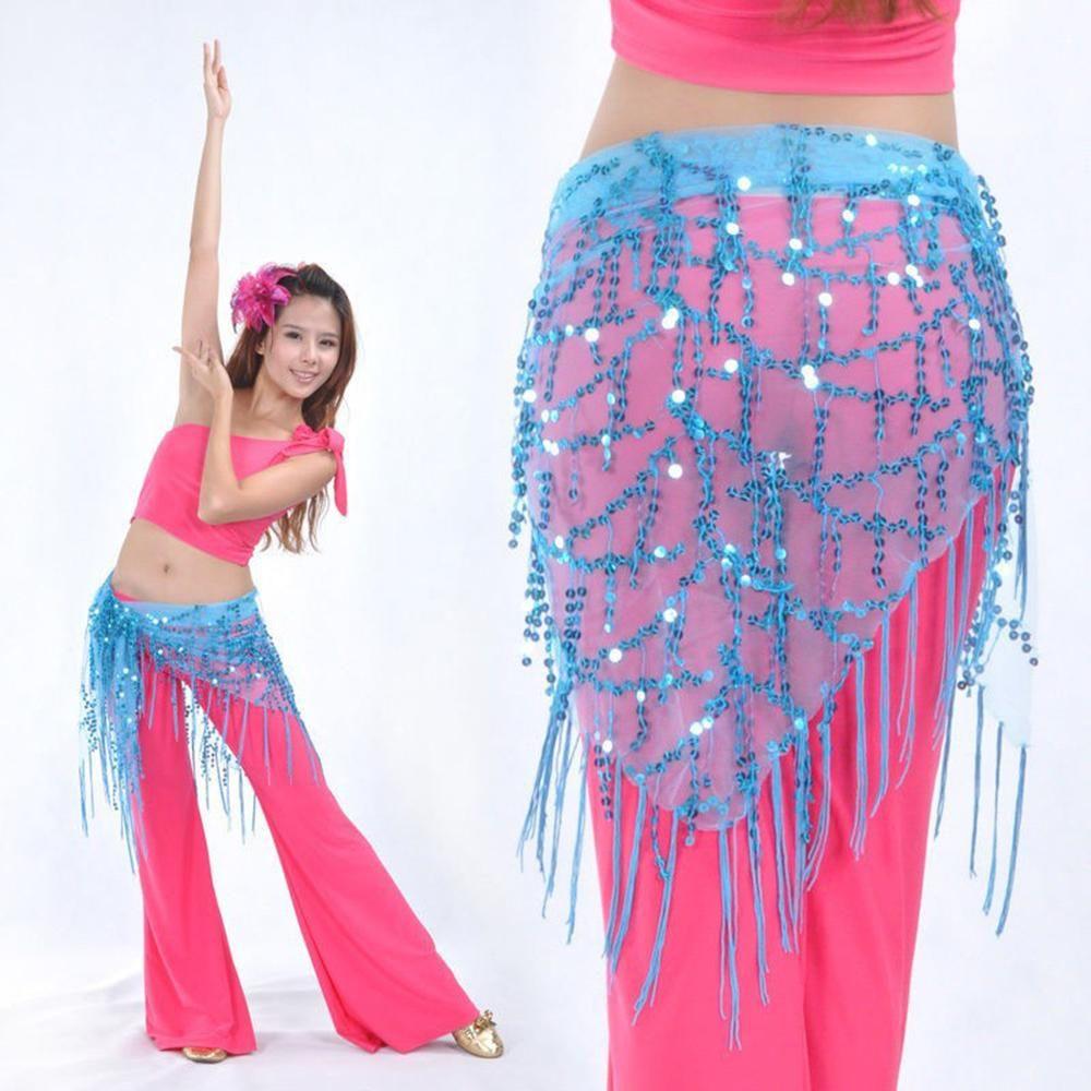 New Style Belly Dance Costumes Belly Dance Hip Scarf Sequins Belly Dancing Belt Tassel