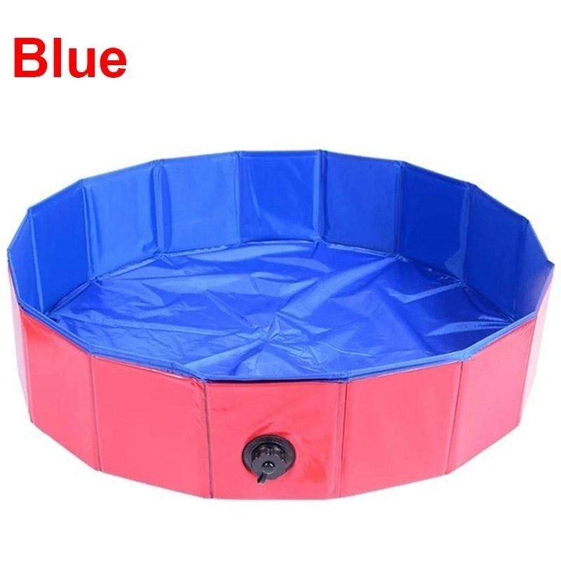 No Inflatable Foldable Pet Pool Easy Clean Puppy Outdoor Play Tub