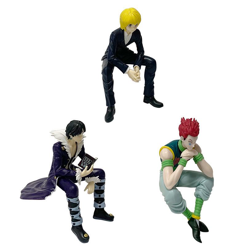 13,5 см Аниме HUNTER×HUNTER Хисока Пресс для лапши Сидящая модель Игрушка Коллекция подарков Фигурка Действия ПВХ В коробке