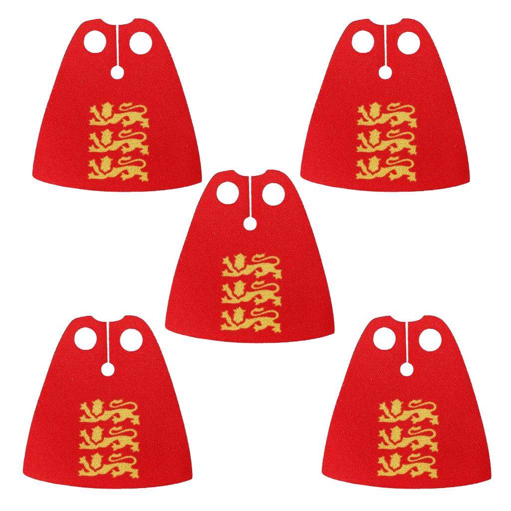 Набор Строительных Блоков MOC Офицерская Накидка Рыцари Льва Средневековье Фигурки Аксессуары Шарф Накидка из Искусственного Меха Блоки Игрушки Подарок Мальчикам