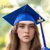 Выпускной колпак 2025 года с кисточкой, шляпа бакалавра с регулируемым размером, эластичная лента, аксессуар для выпускного платья, церемония вручения диплома магистра