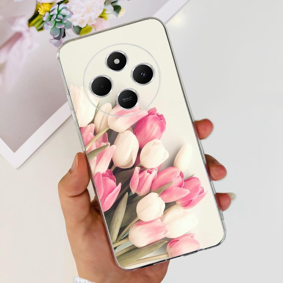 For Xiaomi Poco C75 Case Cute Cat Butterfly Painted Cover Soft Silicone Phone Case For Xiaomi Poco C75 C 75 PocoC75 Fundas Coque