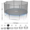 Trampolina Ogrodowa 10Ft/312Cm Z Siatką Zewnętrzną I Drabinką Neo-Sport