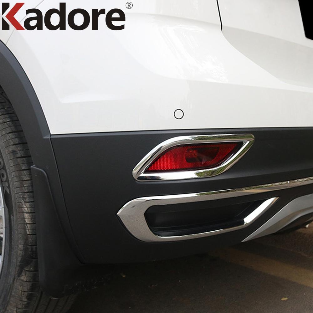 Для Volkswagen VW T-cross Tcross 2018 2022 2023 хромированная задняя противотуманная фара автомобиля, крышка, накладка, рамка противотуманной фары