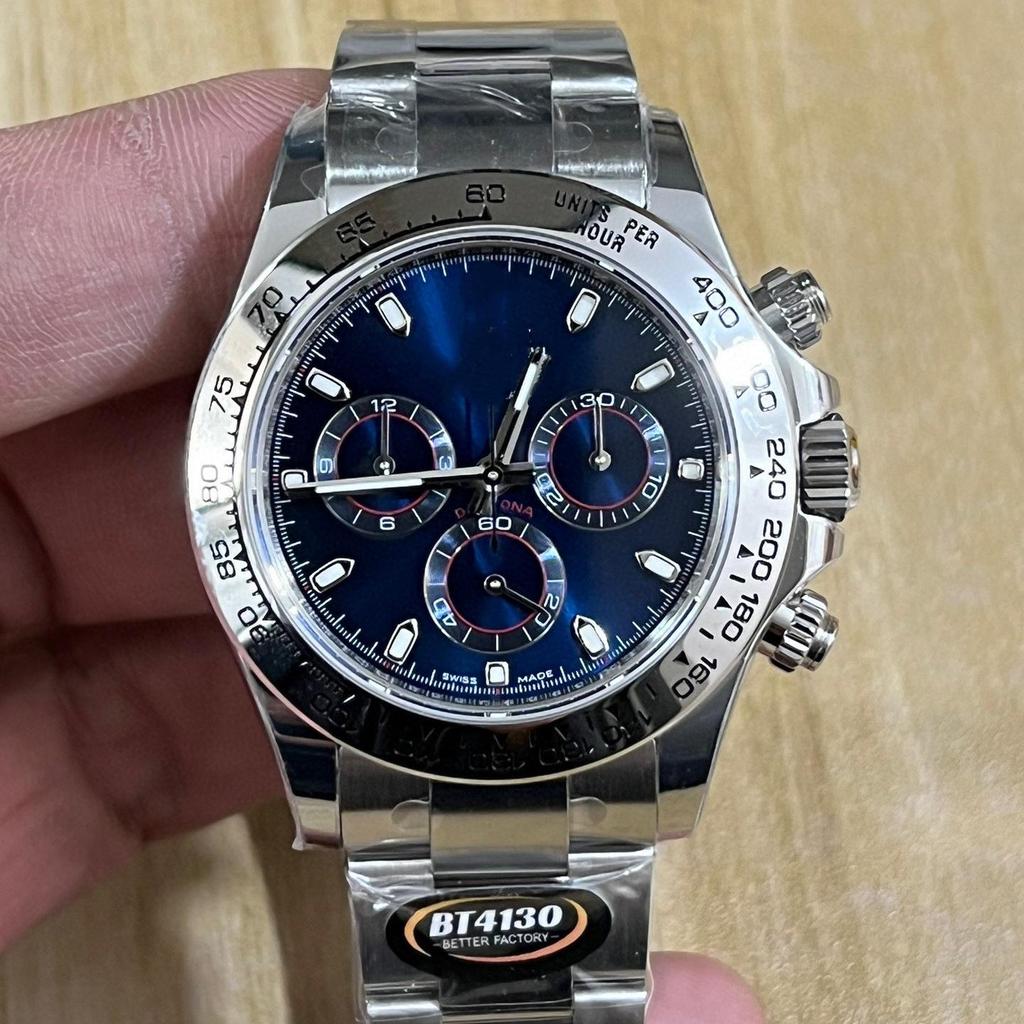 Мужские многофункциональные водонепроницаемые механические часы Laojia Daytona - Светящиеся, с тремя циферблатами, шестистрелочные