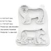 Baking Mold Easy Demoulding Pastry Tool Eco-friendly Practical Elephant Fondant Cake Border Mould for Home