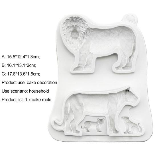 Baking Mold Easy Demoulding Pastry Tool Eco-friendly Practical Elephant Fondant Cake Border Mould for Home