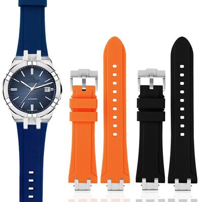 Резиновый ремешок для MAURICE LACROIX AIKON, разъем AI6008 6038 6007, быстросъемный браслет с металлической стальной головкой, силиконовый ремешок для часов