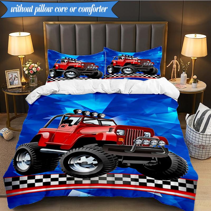 Nighttime Truck Drive 3pcs K-pop music group Bedding set,Ideal for Bedroom, Dormitory,Including Duvet Cover And 2pcs Pillowcases,Fan gifts