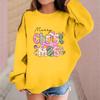 Children's Fashionable Casual Long-sleeved Loose Christmas Print Pullover Sweatshirt