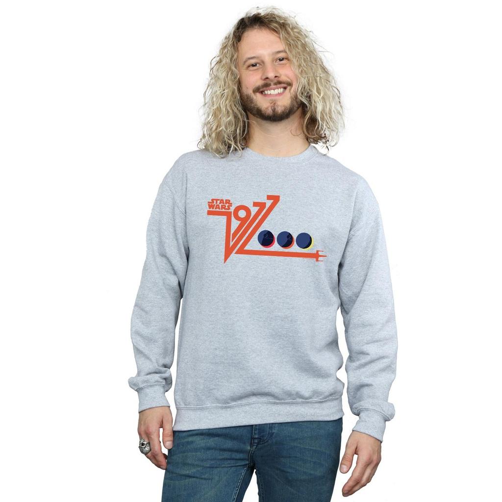 Star Wars Mens Retro 1977 Death Star Sweatshirt