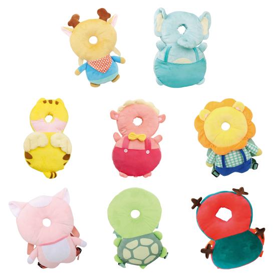 Baby Anti-fall Pillow Baby Walking Leaning Head Back Protector Cartoon Animal Shape Baby Protect Pillow Prevent Injured Safety Pad Falling Prevention
