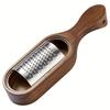 Premium Acacia Wood Handle Stainless Steel Cheese Grater - Ideal for Shredding Chocolate, Vegetables & Fruits