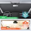 2025 Upgraded Zanch Car Front Windshield Sun Shade- Ultimate UV Protection & Heat Reduction|OEM Design|Innovative No Light Leakage Technology|4-Layer